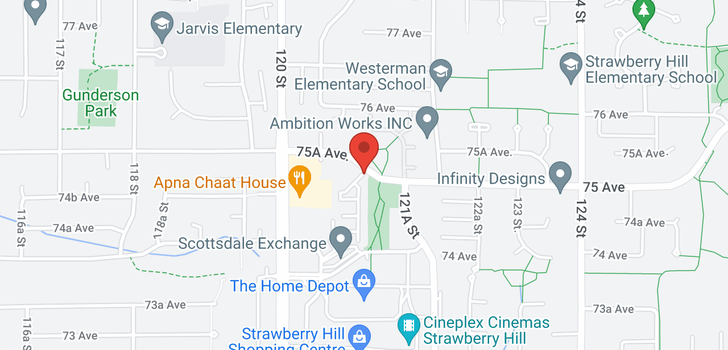 map of 67 12110 75A AVENUE